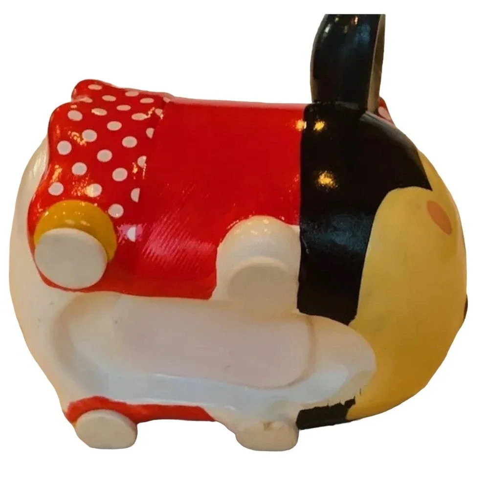 Minnie Mouse bank Walt Disney stackables Fab-Ny miniature ceramic figurine‎ bows